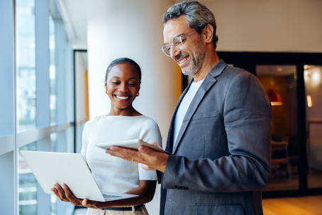 business people happy